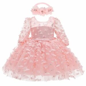 Floral Pink Kids Costume Dress